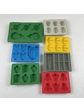 Star Wars Silicone Molds Chocolate Candy Jello Resin Clay Ice Lot of 7